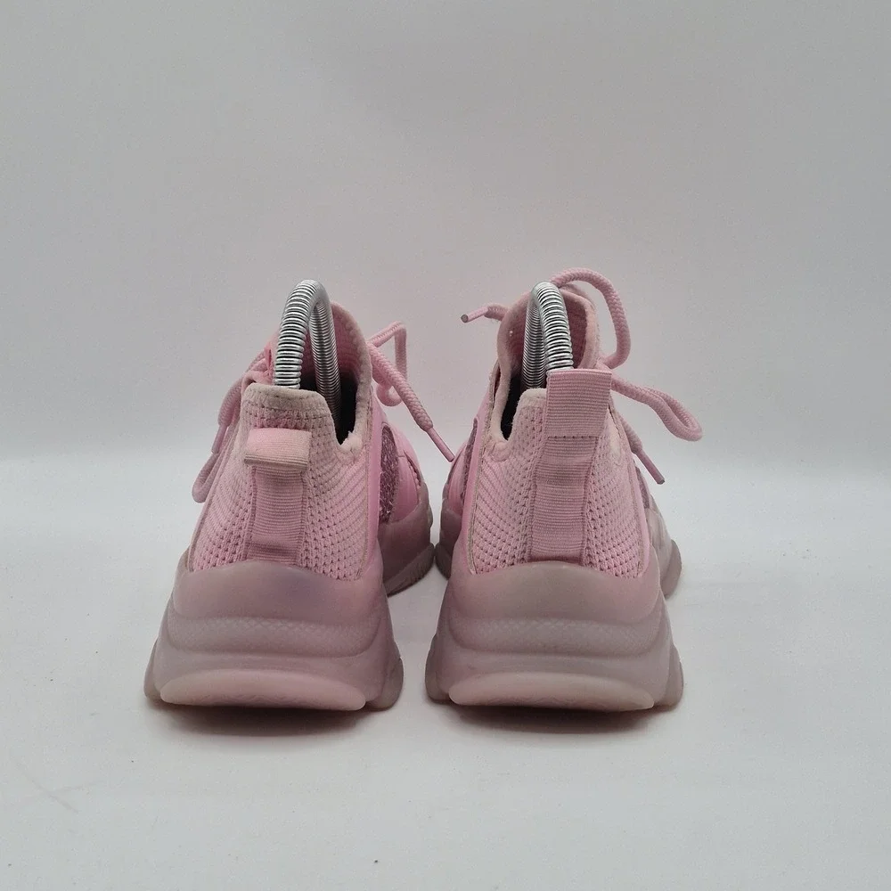 Steve Madden Vance Shoes Womens Size 6.5 Pink Mesh Rhinestone Sneakers‎ VNCE01S1